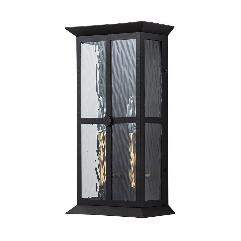 Jarnbruvo Modern Water Outdoor Glass Lantern Wall Light