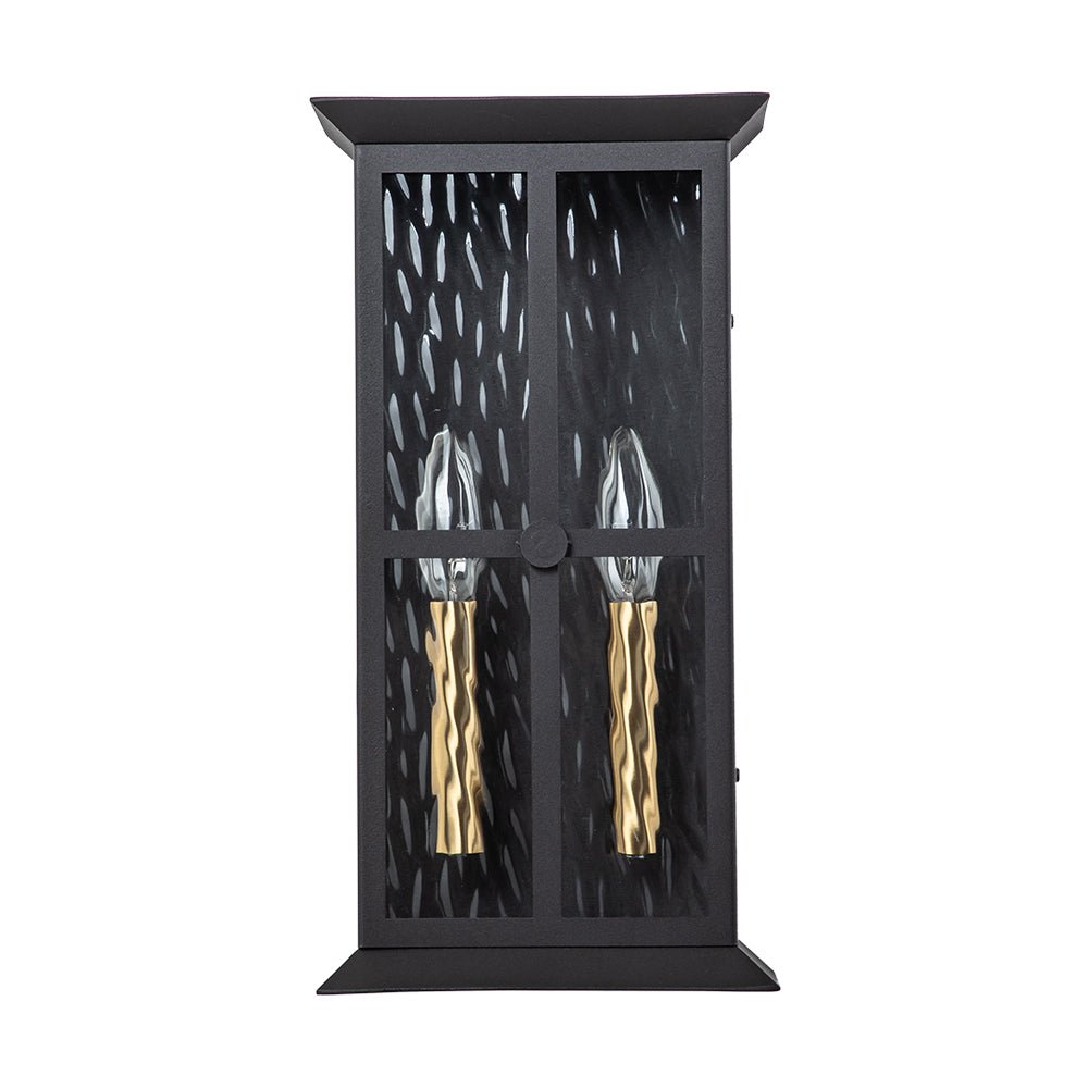 Jarnbruvo Modern Water Outdoor Glass Lantern Wall Light