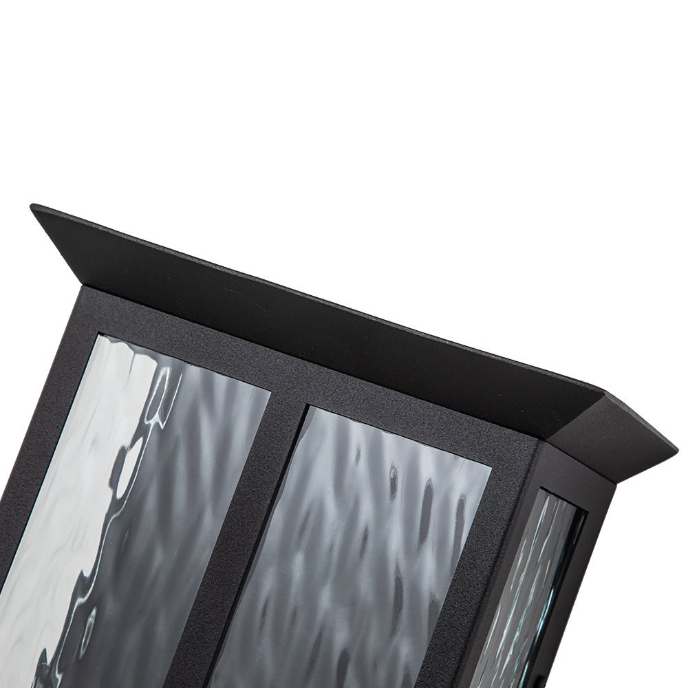 Jarnbruvo Modern Water Outdoor Glass Lantern Wall Light