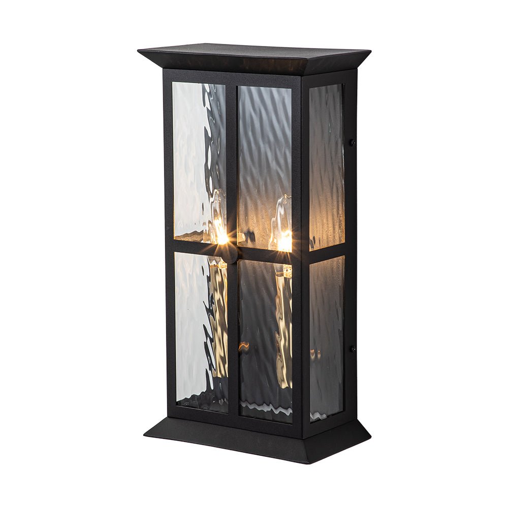 Jarnbruvo Modern Water Outdoor Glass Lantern Wall Light