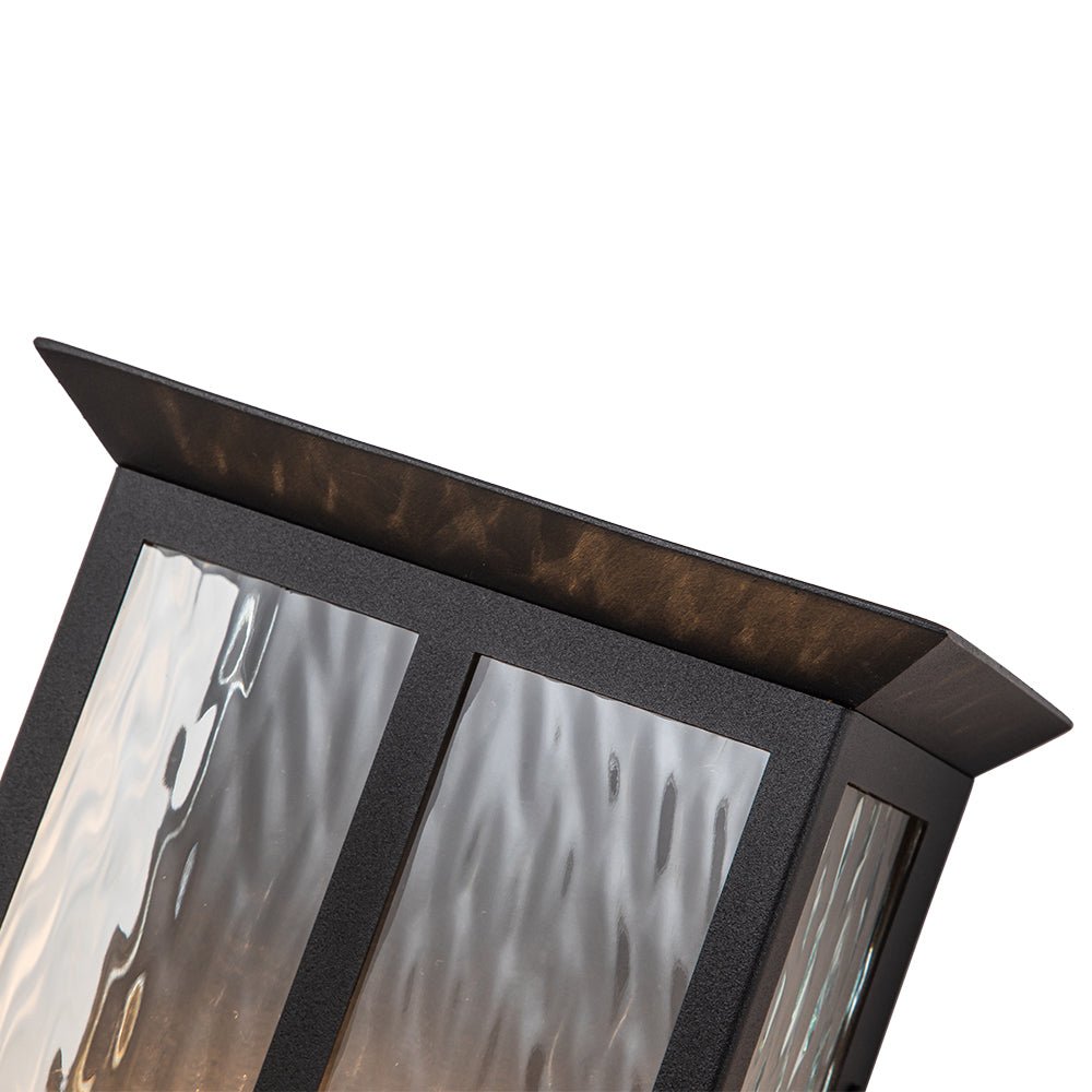 Jarnbruvo Modern Water Outdoor Glass Lantern Wall Light