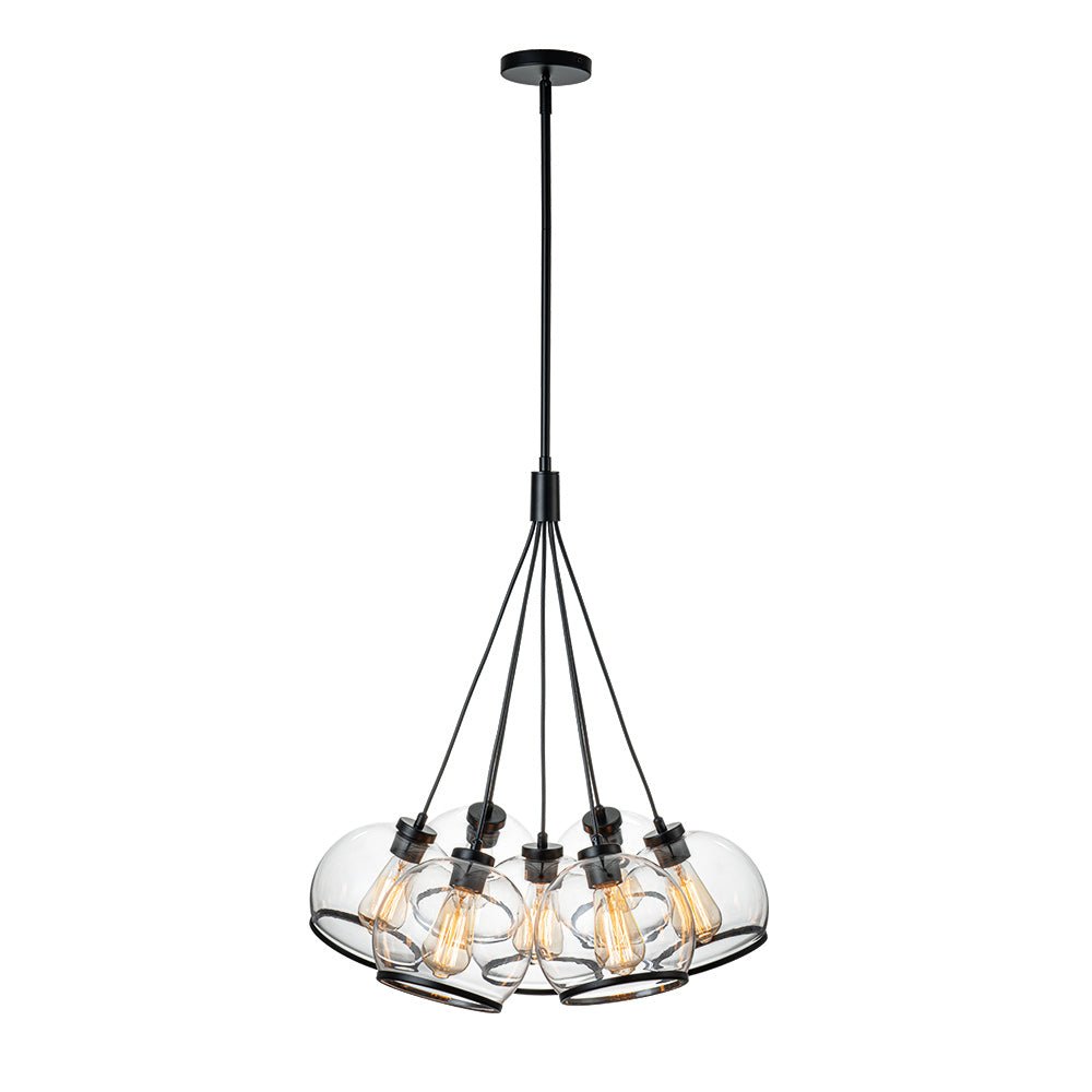 Mjolkur Cluster Clear Glass Chandelier
