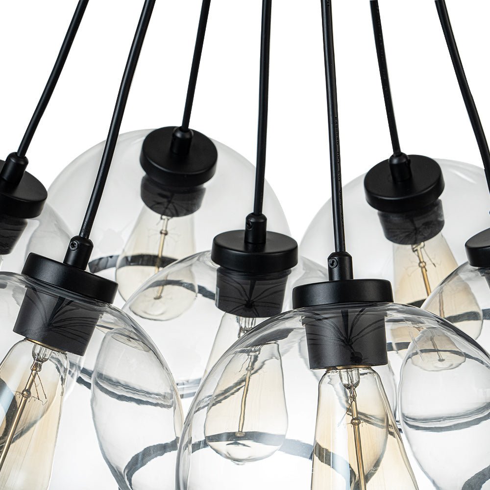 Mjolkur Cluster Clear Glass Chandelier