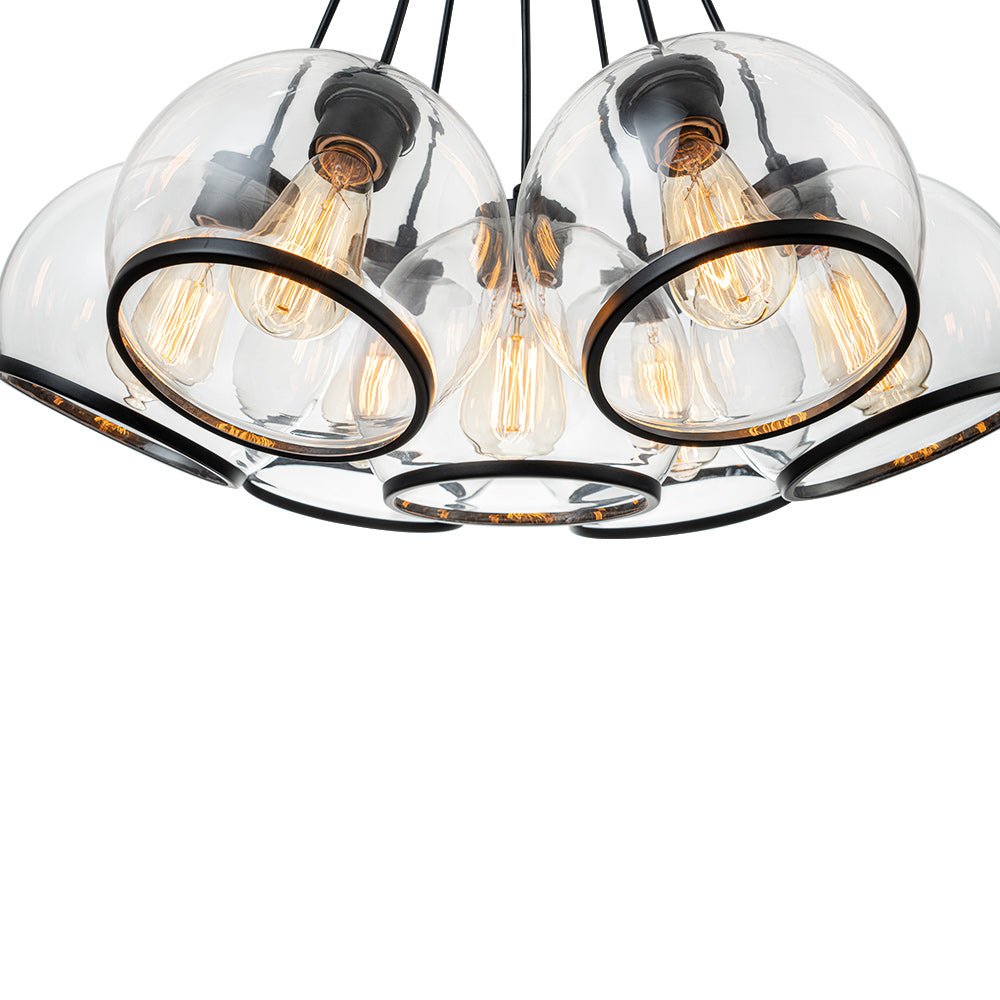Mjolkur Cluster Clear Glass Chandelier