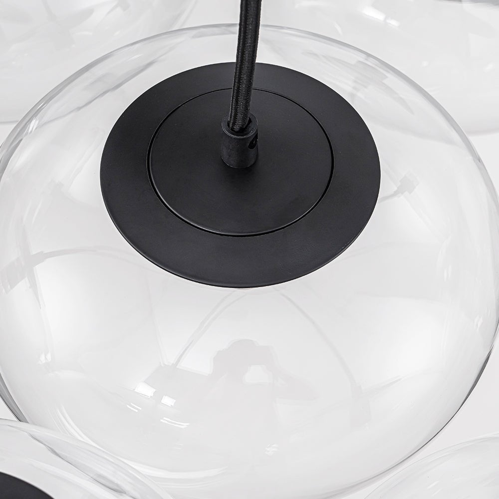 Himinuvo Cluster Oval Globe Clear Glass Chandelier