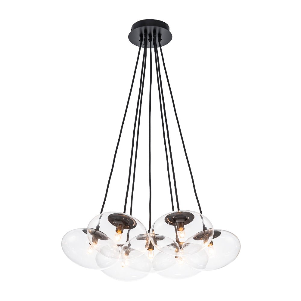 Himinuvo Cluster Oval Globe Clear Glass Chandelier