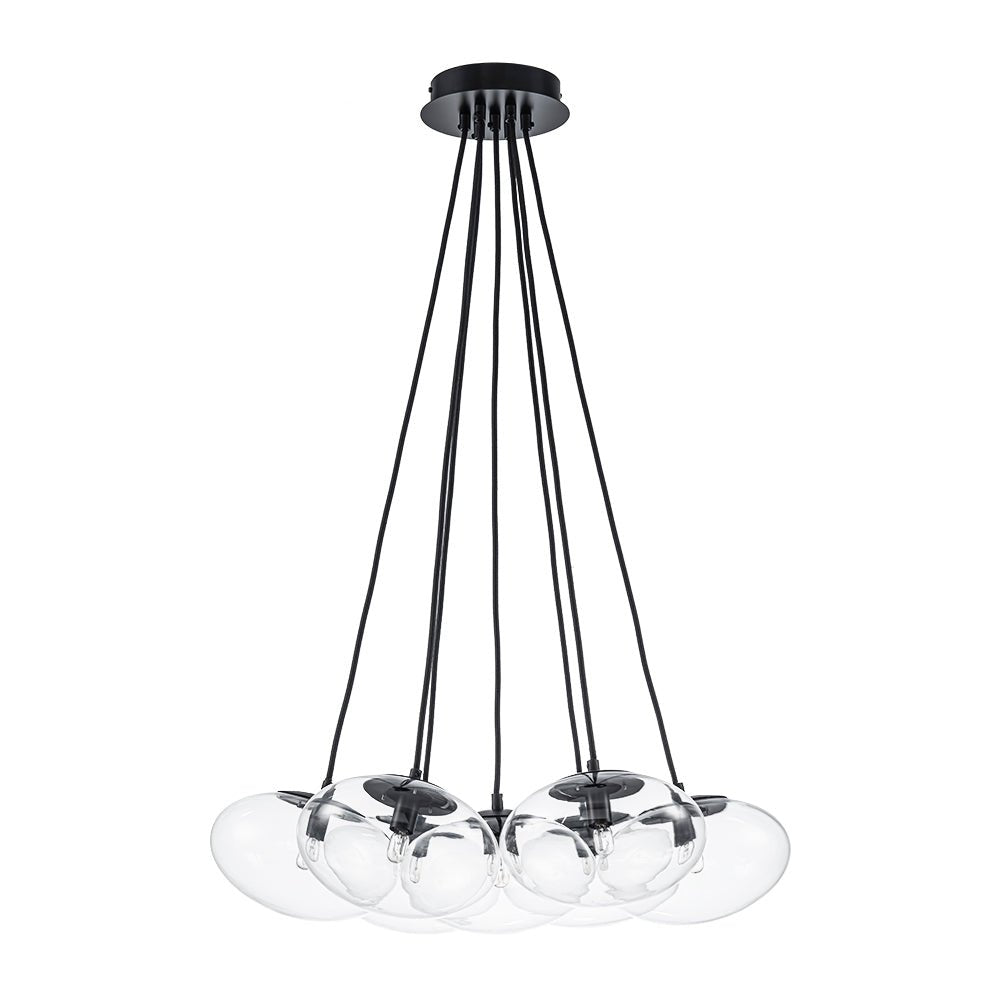 Himinuvo Cluster Oval Globe Clear Glass Chandelier