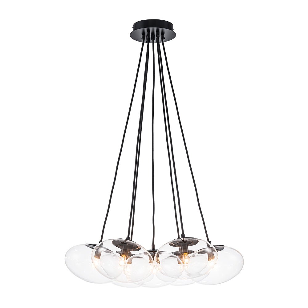 Himinuvo Cluster Oval Globe Clear Glass Chandelier