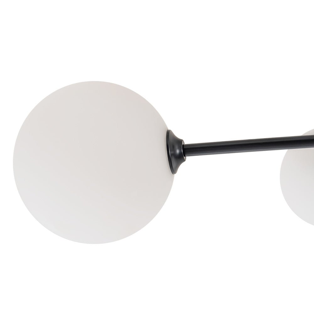 Vireta Linear Sputnik Metal Semi Flush Mount Ceiling Light