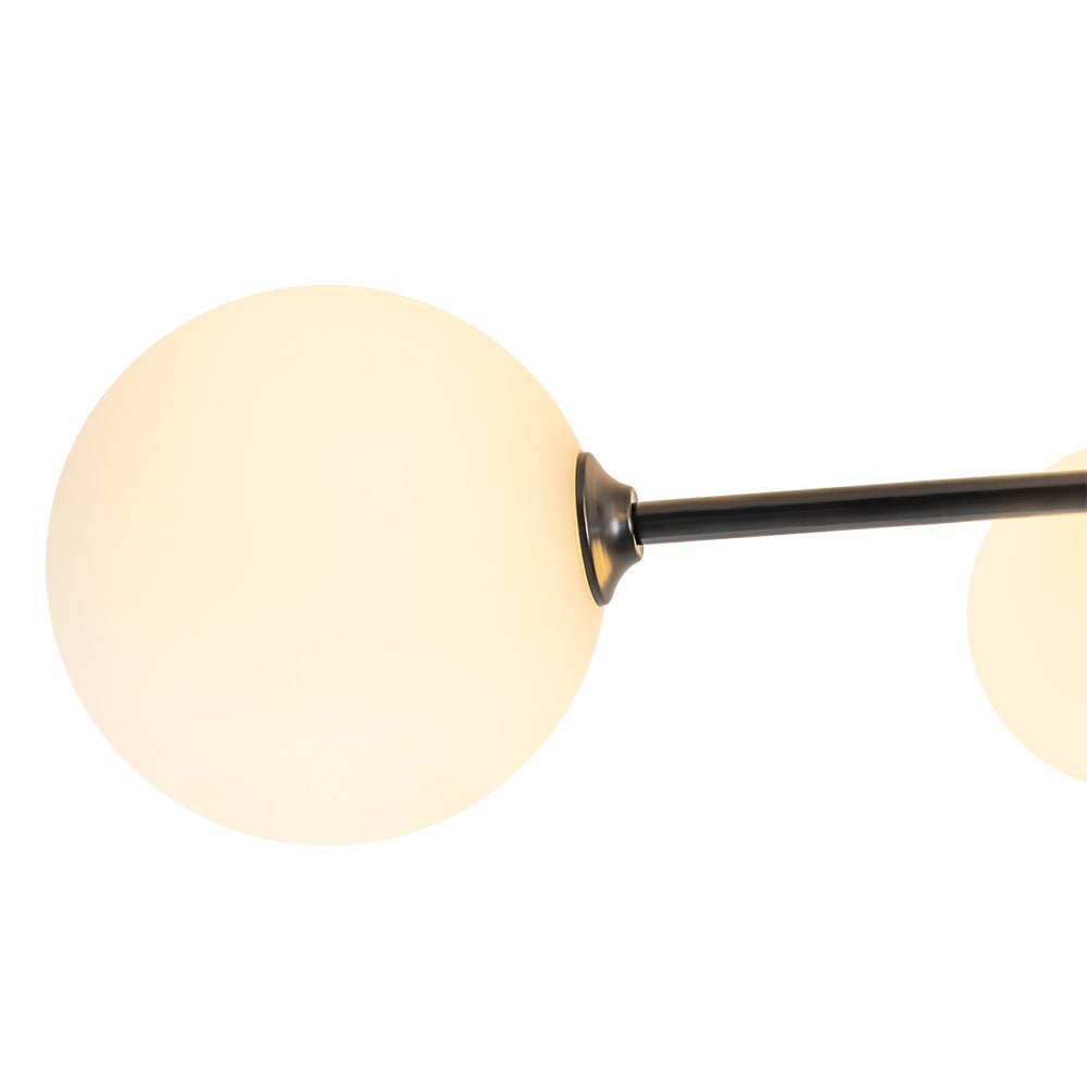 Vireta Linear Sputnik Metal Semi Flush Mount Ceiling Light
