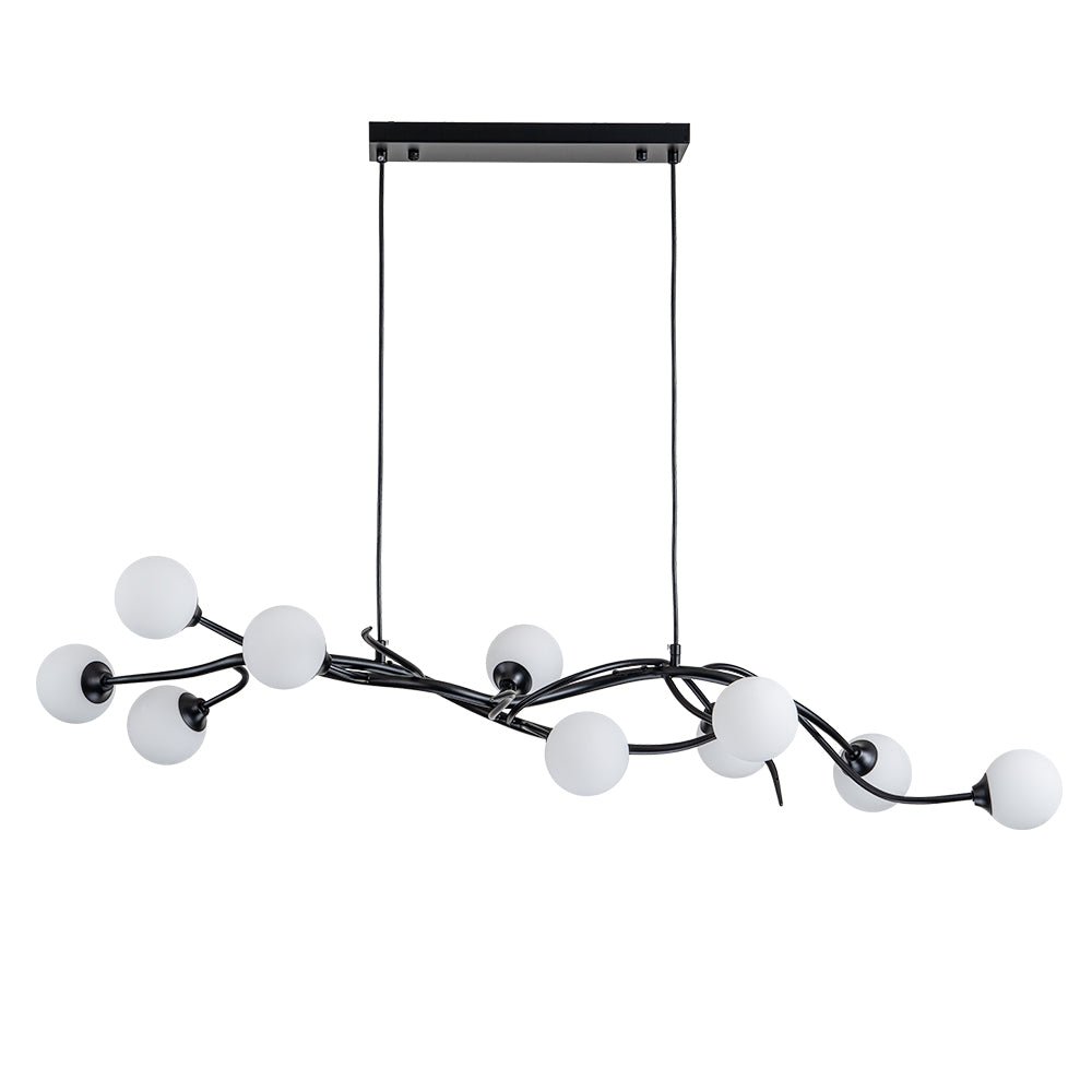 Eiriksun Magic Forest Willow Bubble Linear Metal Chandelier