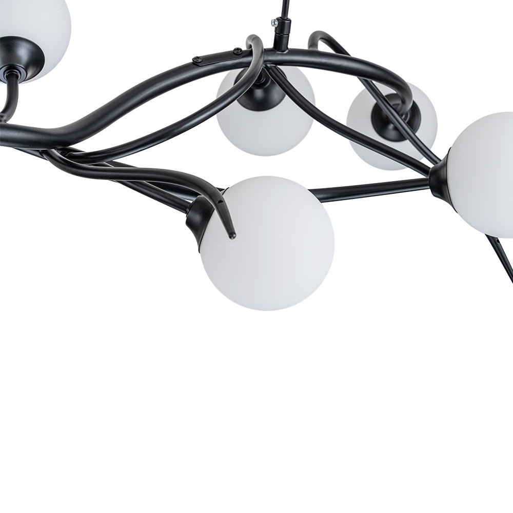 Eiriksun Magic Forest Willow Bubble Linear Metal Chandelier