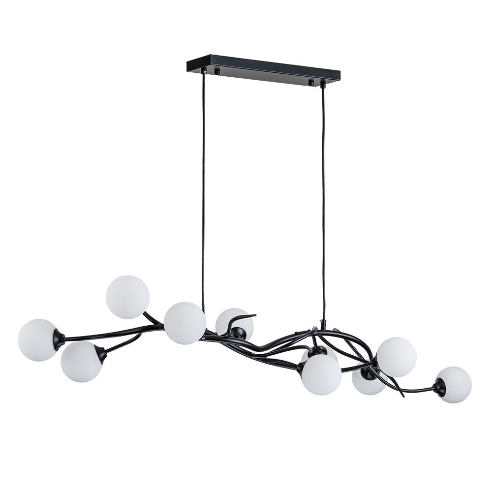 Eiriksun Magic Forest Willow Bubble Linear Metal Chandelier