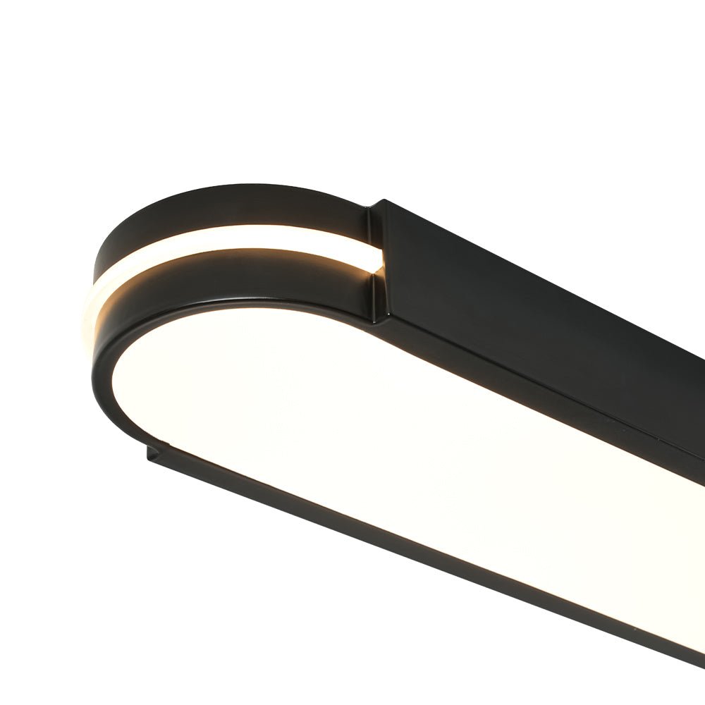 Tinduvyr Minimalist Oval Dimmable Metal Flush Mount Light