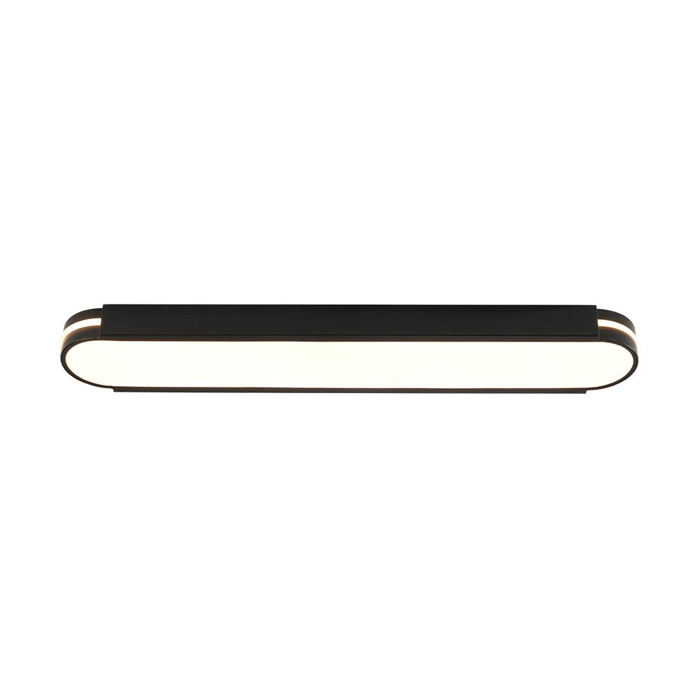 Tinduvyr Minimalist Oval Dimmable Metal Flush Mount Light
