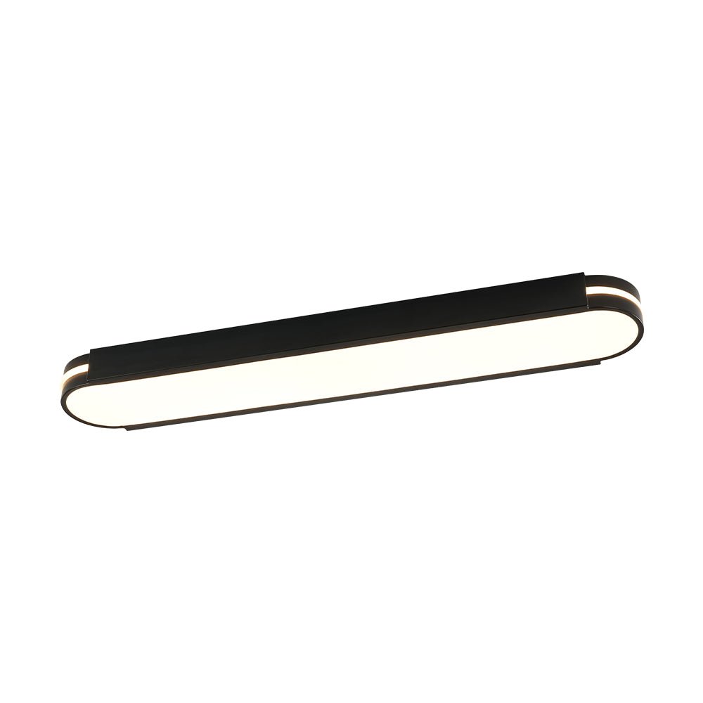 Tinduvyr Minimalist Oval Dimmable Metal Flush Mount Light
