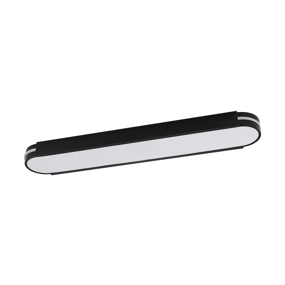 Tinduvyr Minimalist Oval Dimmable Metal Flush Mount Light