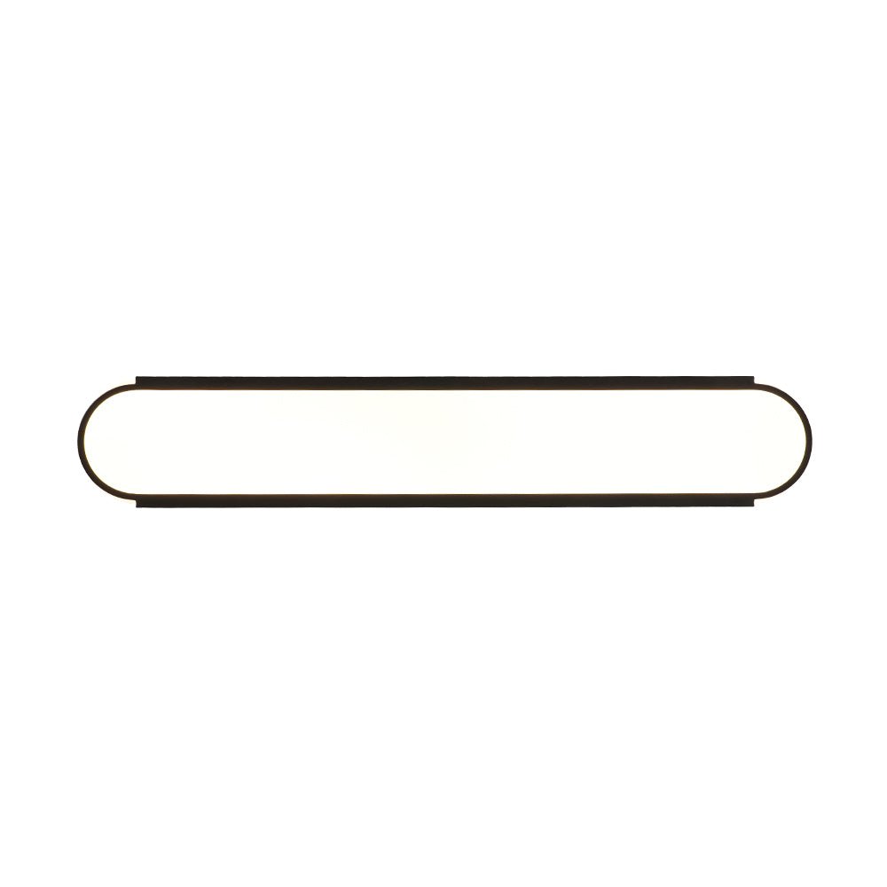 Tinduvyr Minimalist Oval Dimmable Metal Flush Mount Light