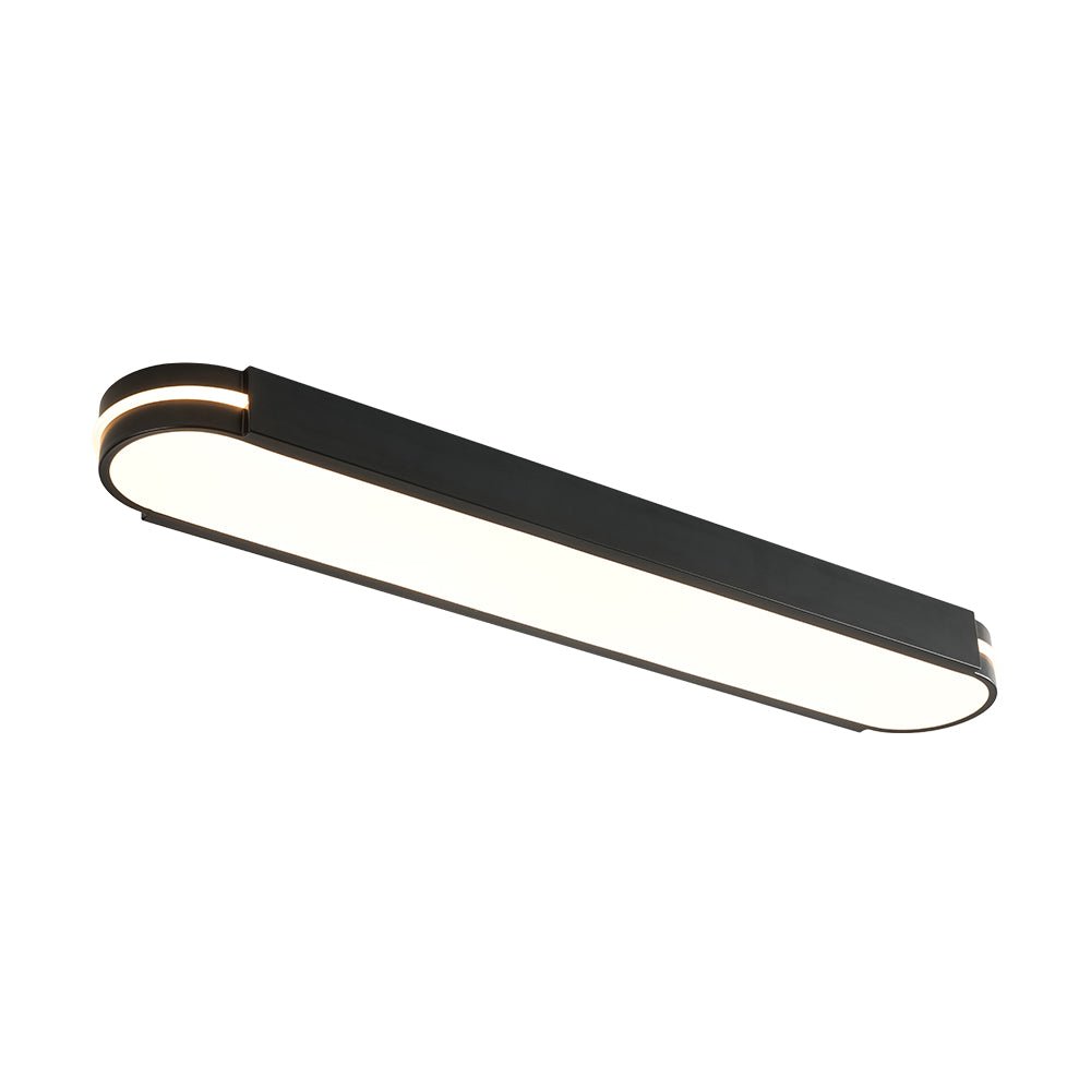 Tinduvyr Minimalist Oval Dimmable Metal Flush Mount Light