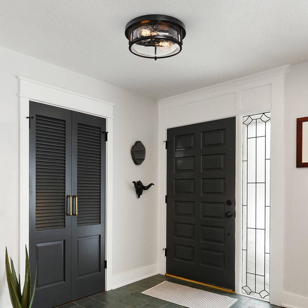 Auran Modern Glass Flush Mount Ceiling Light