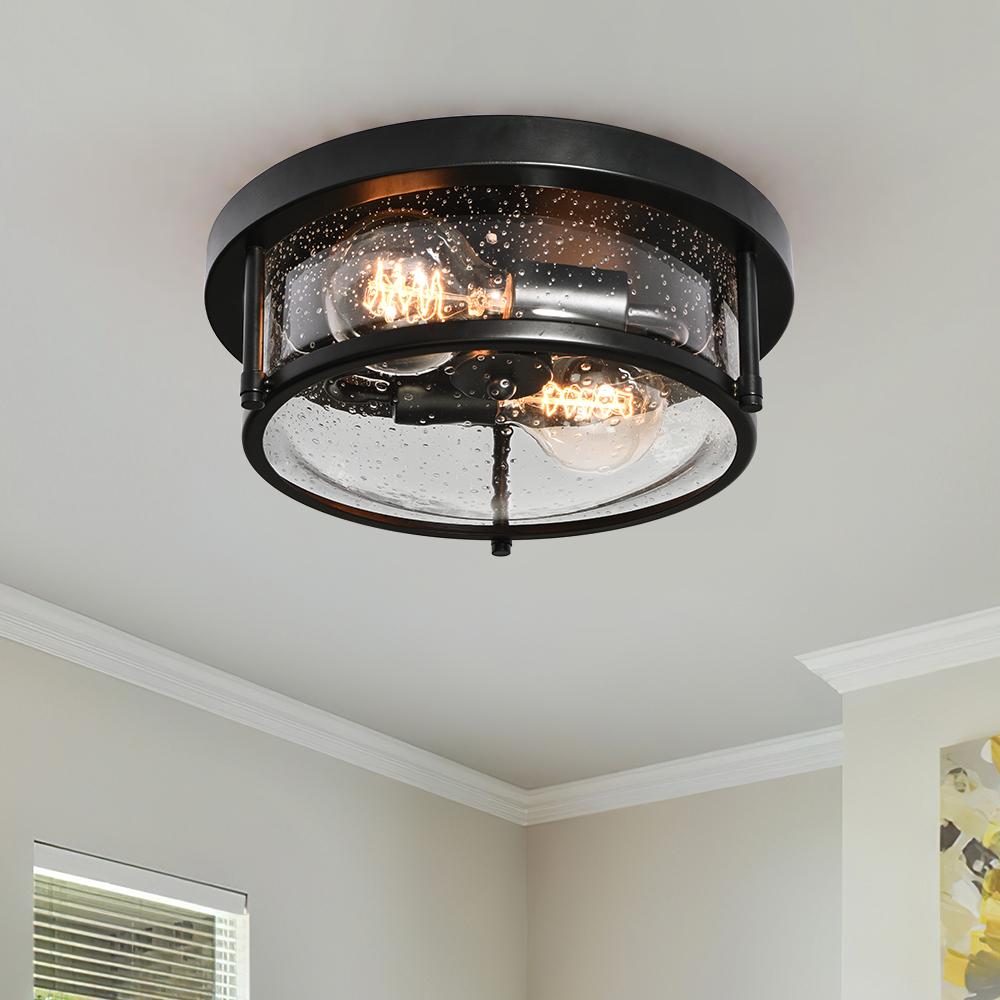 Auran Modern Glass Flush Mount Ceiling Light