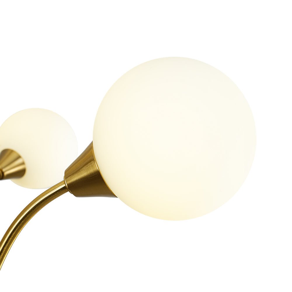 Zorunn Bloom Frosted Globe Bubble Sputnik Glass Chandelier