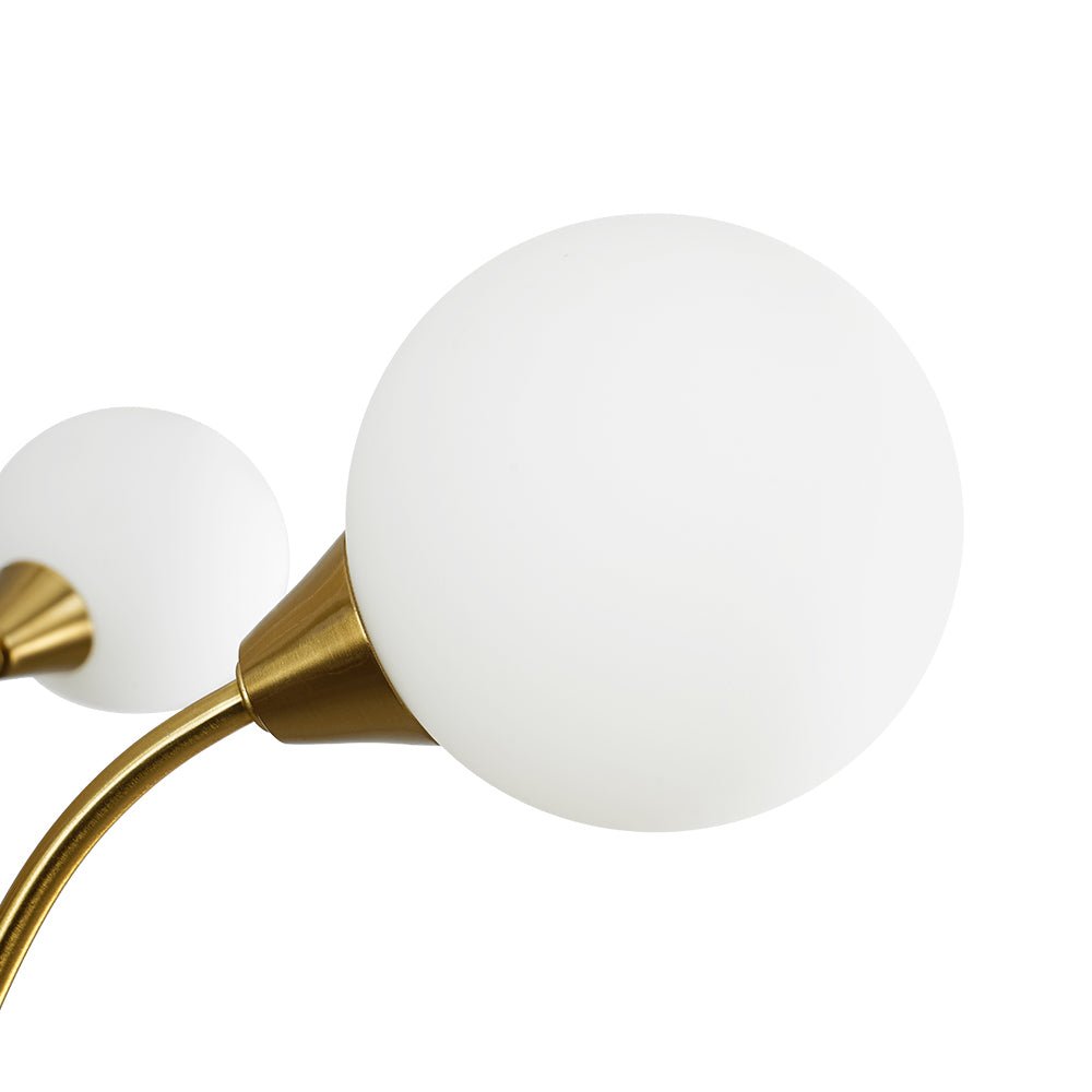 Zorunn Bloom Frosted Globe Bubble Sputnik Glass Chandelier
