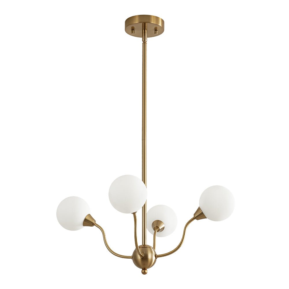Zorunn Bloom Frosted Globe Bubble Sputnik Glass Chandelier