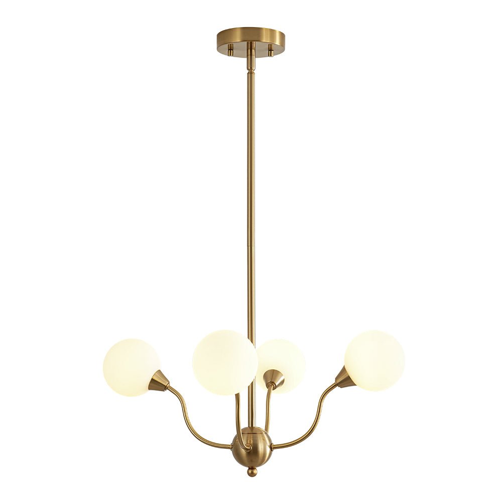 Zorunn Bloom Frosted Globe Bubble Sputnik Glass Chandelier