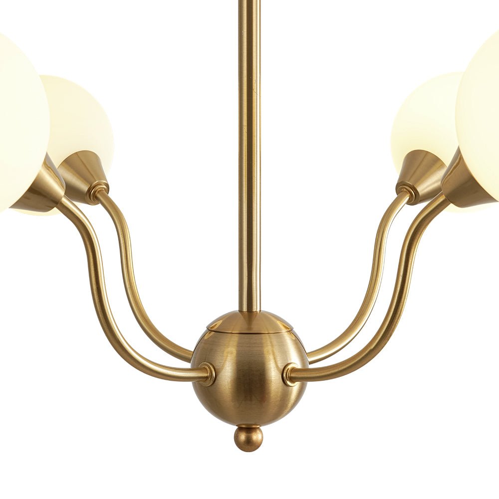 Zorunn Bloom Frosted Globe Bubble Sputnik Glass Chandelier
