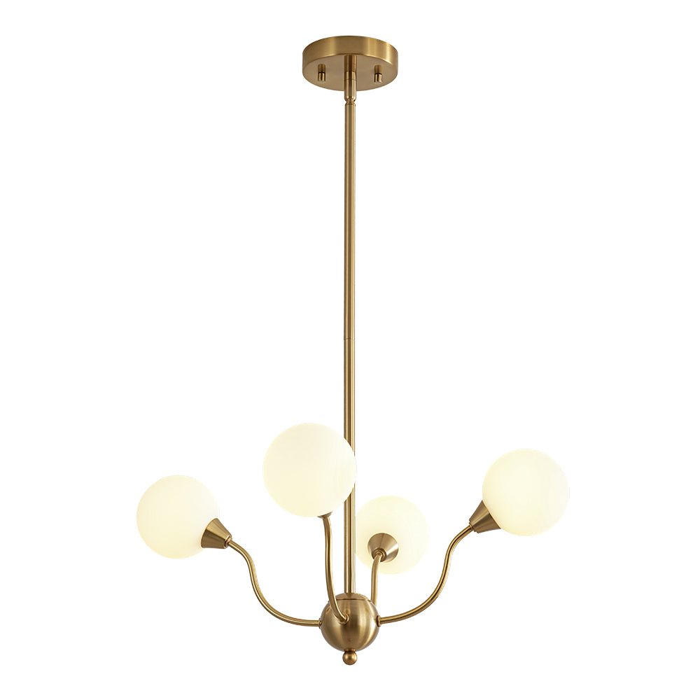 Zorunn Bloom Frosted Globe Bubble Sputnik Glass Chandelier