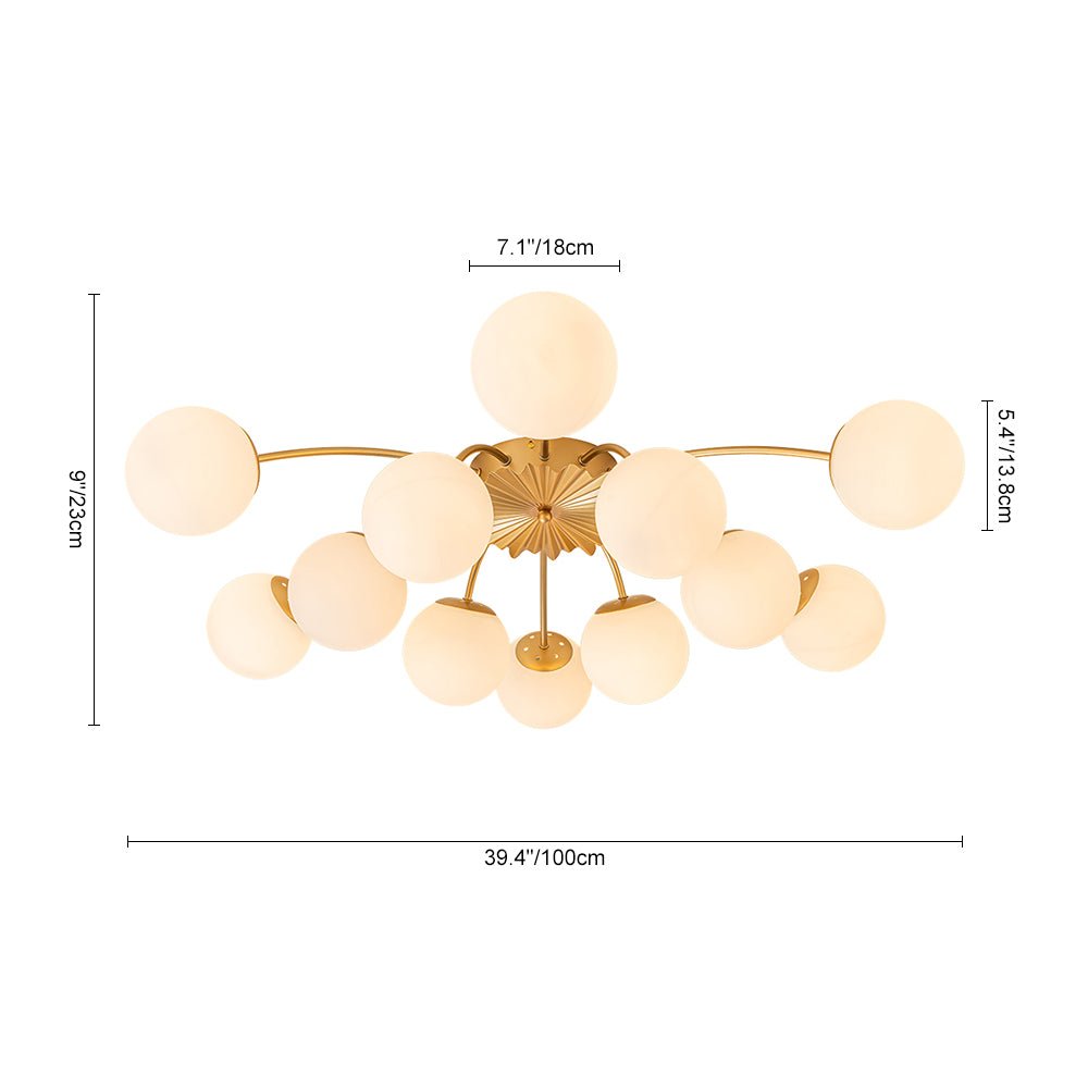Lumina Modern Glass Chandelier
