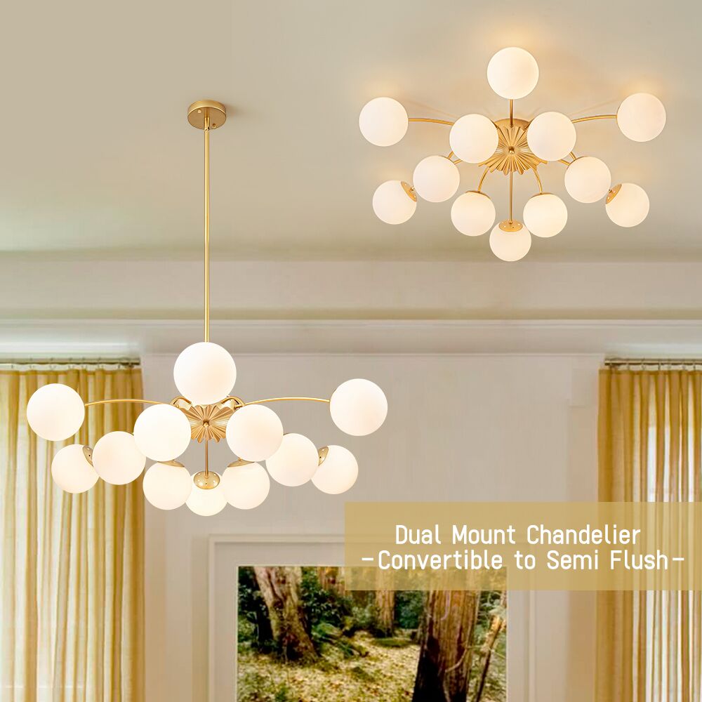 Lumina Modern Glass Chandelier