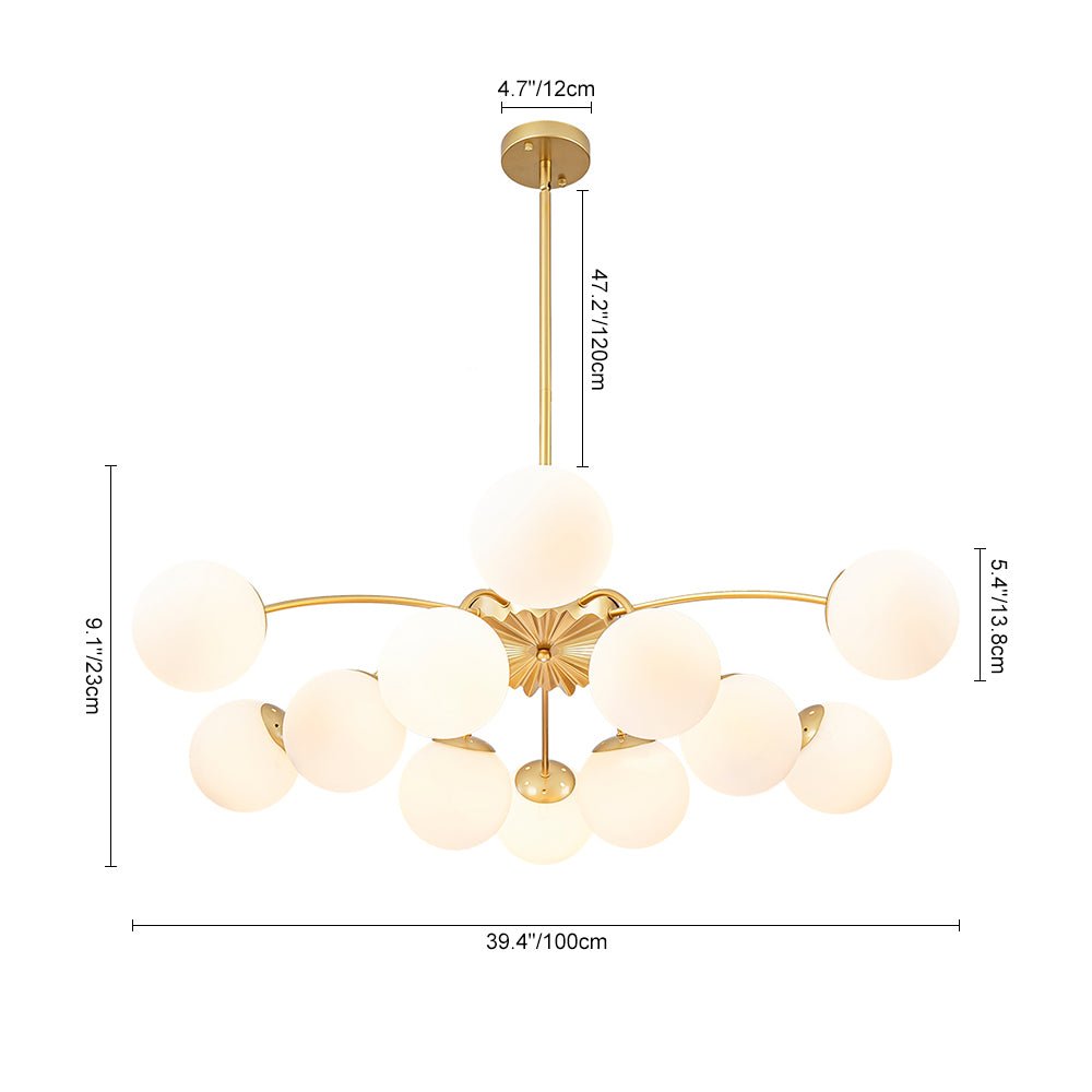 Lumina Modern Glass Chandelier