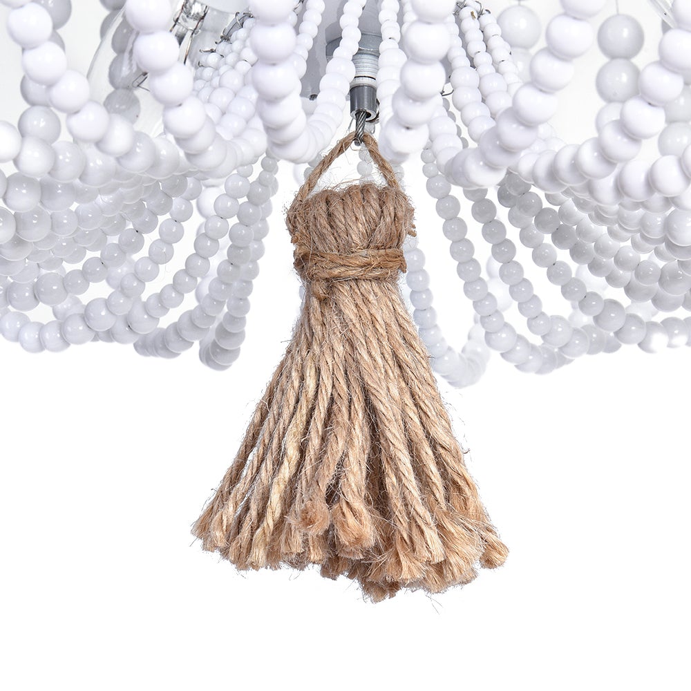 Dvalulix Bohemian White Metal Flush Mount Ceiling Light