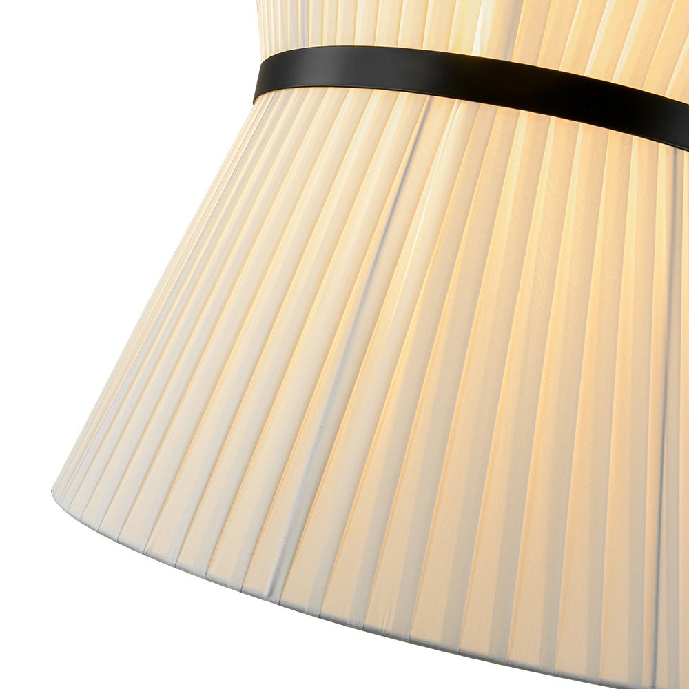 Ornuvyx Boho Tapered White Fabric Pendant Light