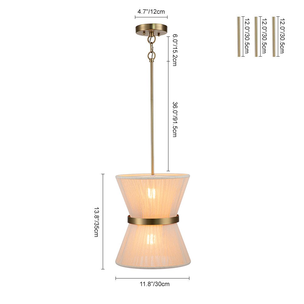 Valina Modern Metal Rope Pendant Light
