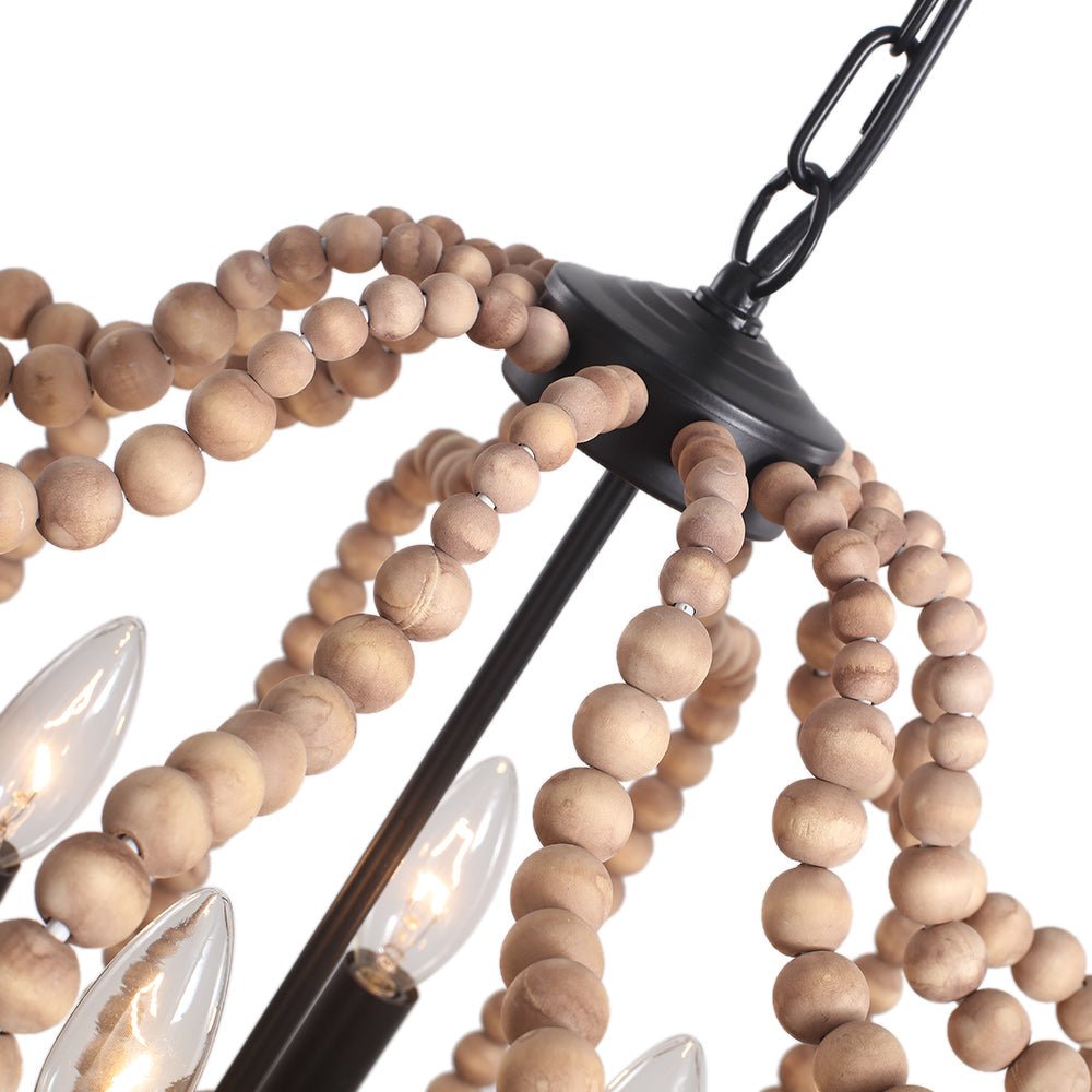 Individual Creativity Wood Pendant Light
