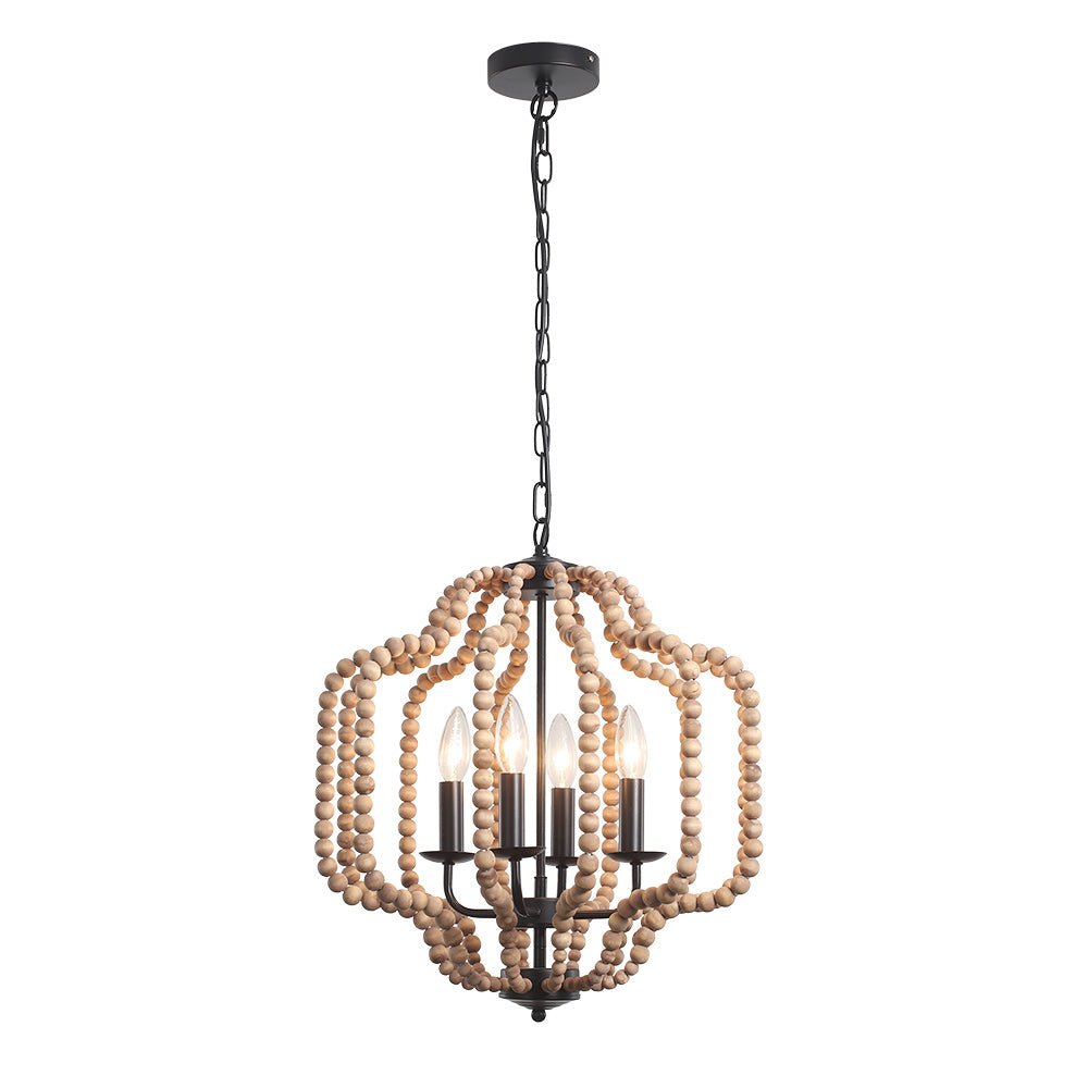 Individual Creativity Wood Pendant Light