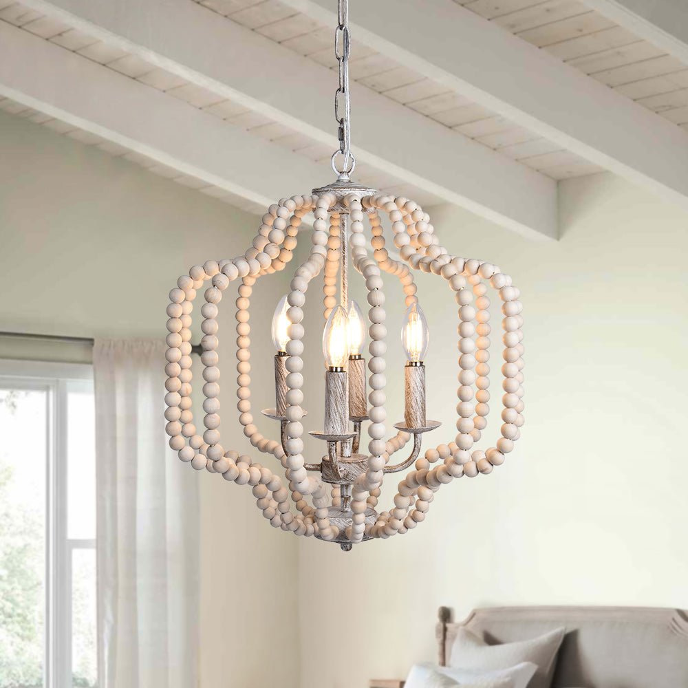 Individual Creativity Wood Pendant Light