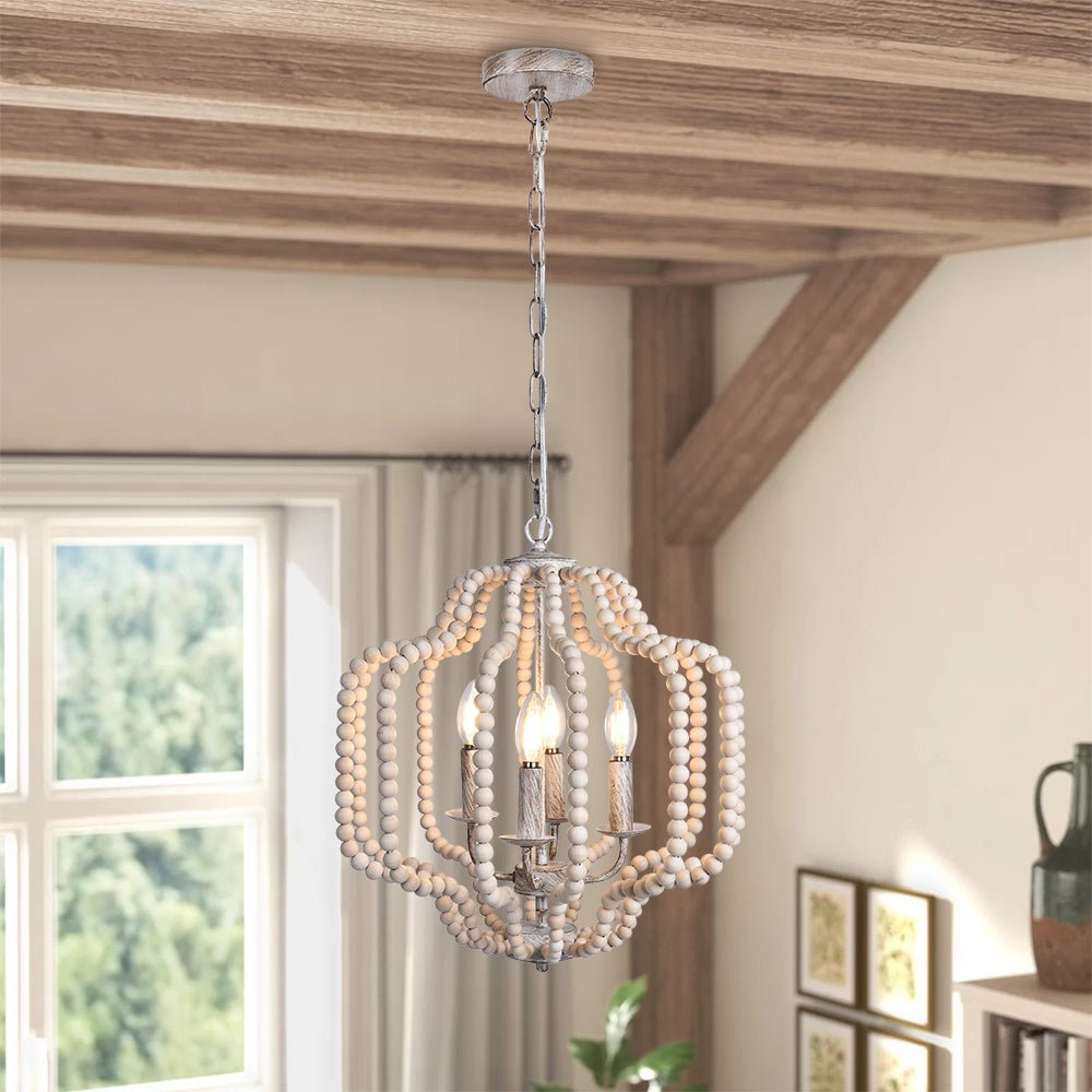 Individual Creativity Wood Pendant Light