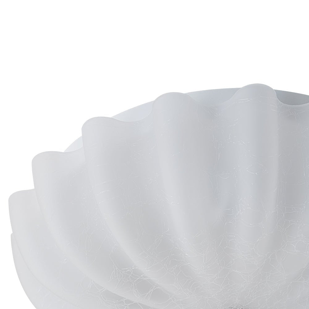 Norduli Modern  Flower MetalGlass Semi Flush Ceiling Light