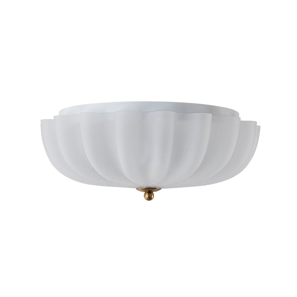Norduli Modern  Flower MetalGlass Semi Flush Ceiling Light
