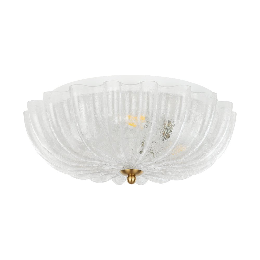 Norduli Modern  Flower MetalGlass Semi Flush Ceiling Light