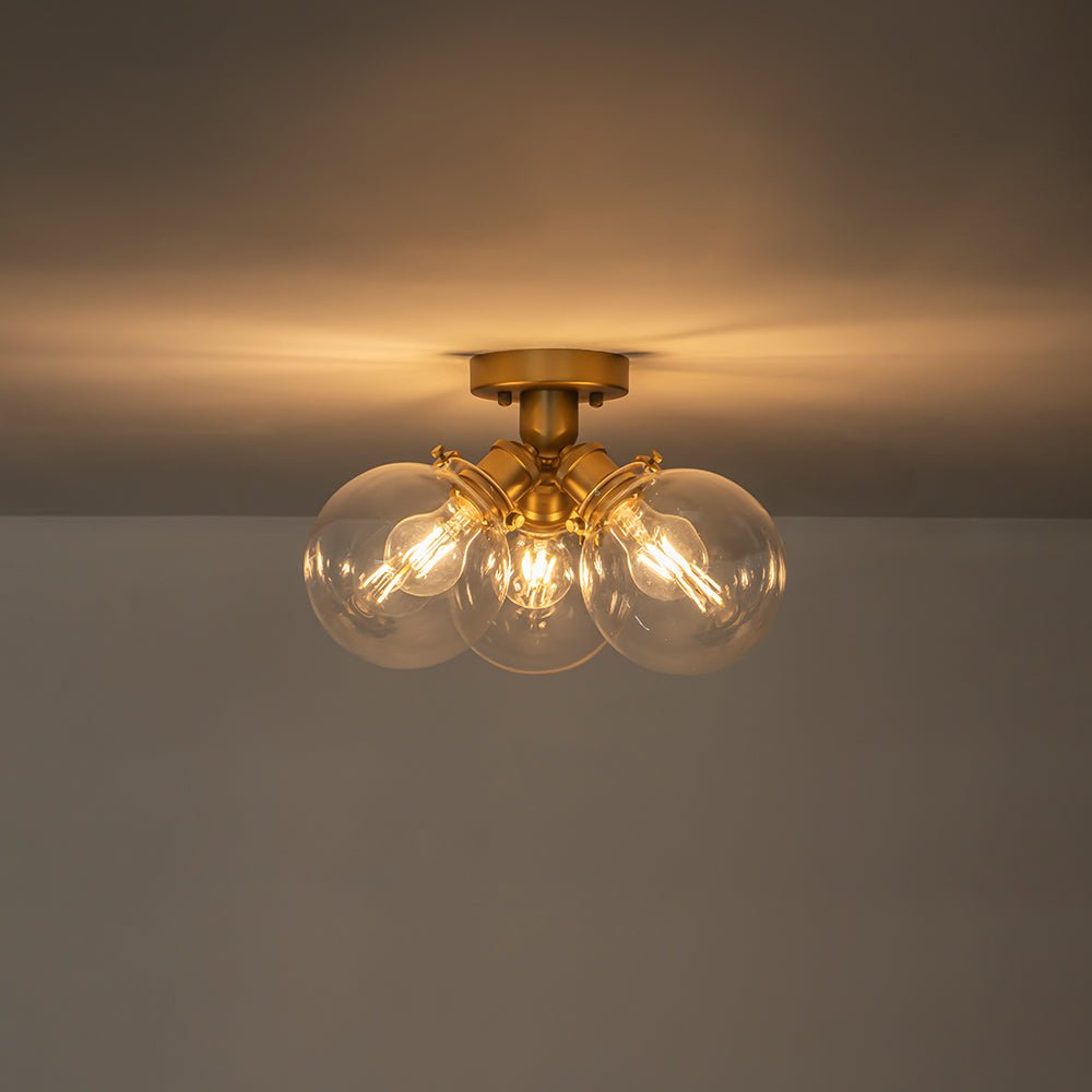 Sifuvum Modern Clear Glass Ceiling Light