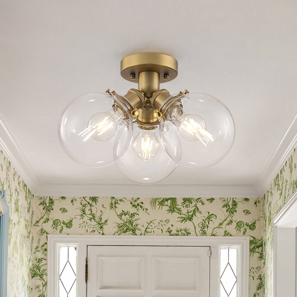 Sifuvum Modern Clear Glass Ceiling Light
