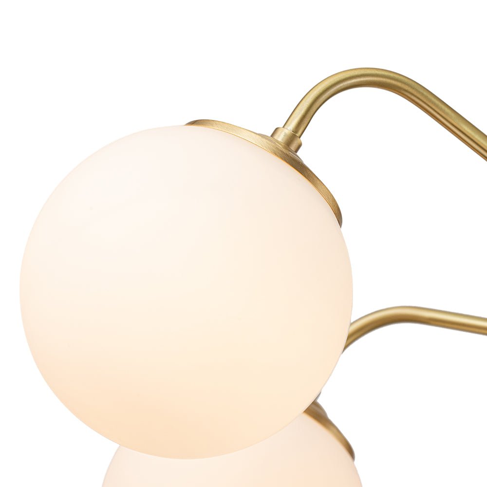 Kvall Modern Milky Metal Chandelier