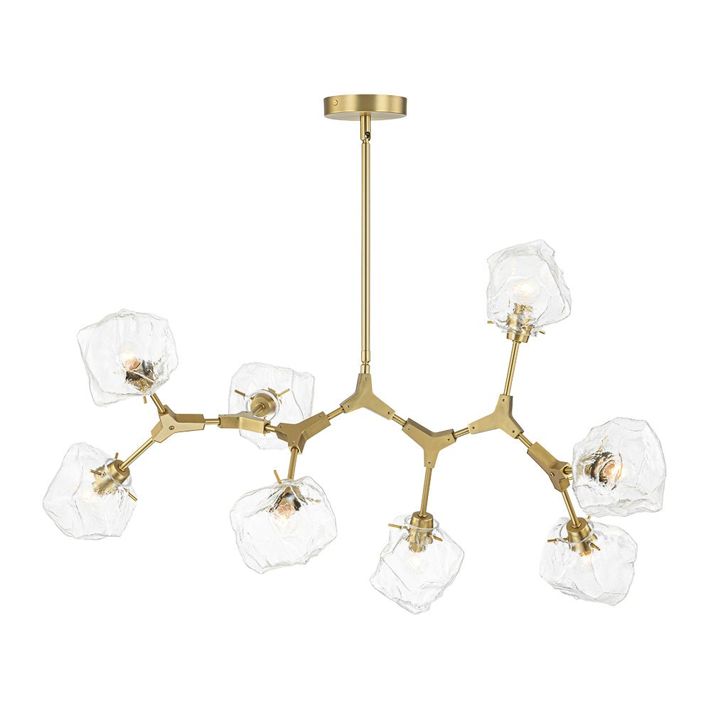Vatnun Organic Branch Frozen Ice Style Glass Chandelier