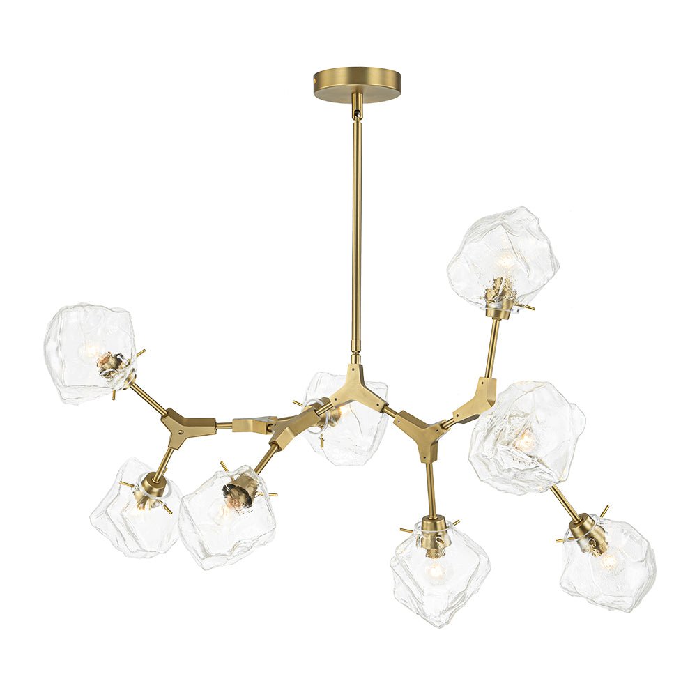 Vatnun Organic Branch Frozen Ice Style Glass Chandelier
