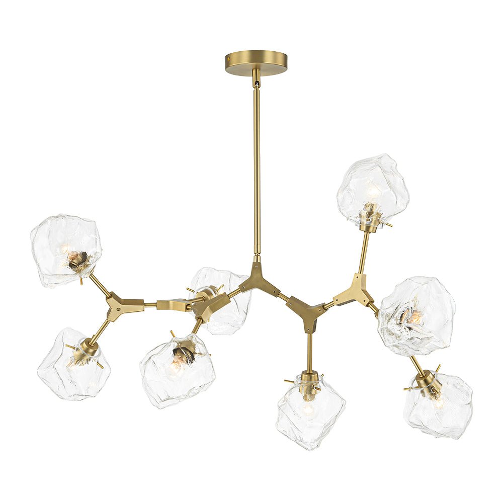 Vatnun Organic Branch Frozen Ice Style Glass Chandelier